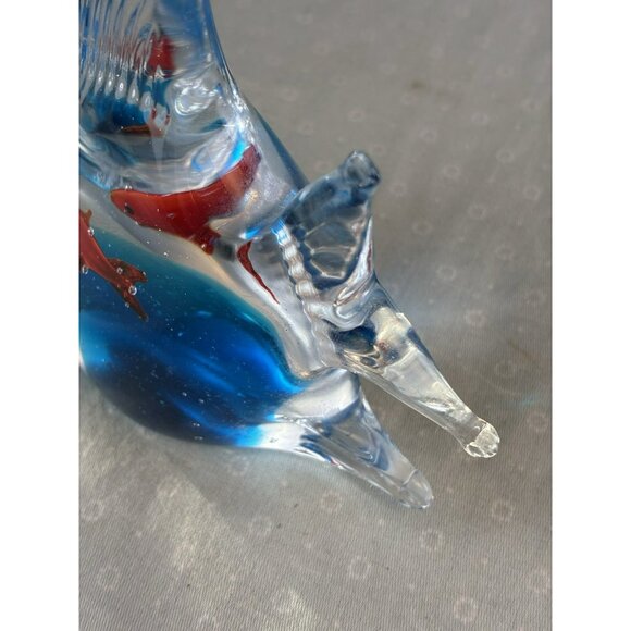 Vintage Art Glass Angel Fish Paperweight – Hand-Blown, Two Fish Inside - Picture 6 of 7